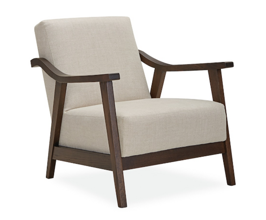 1268-01 Chair, Mountain Lapis, Pecan on Oak