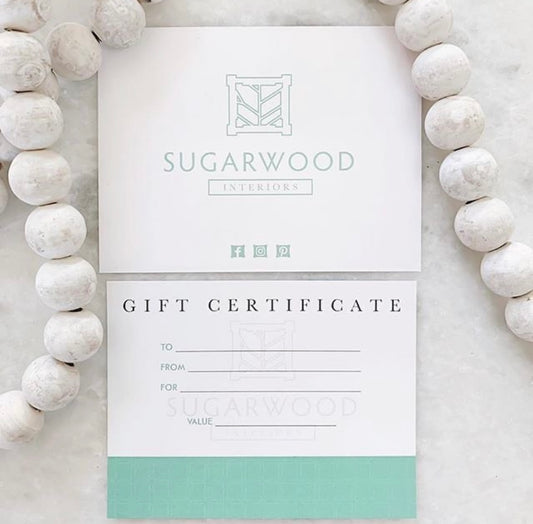 Sugarwood Interiors Gift Card