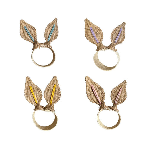 Bunny Napkin ring Set x 4