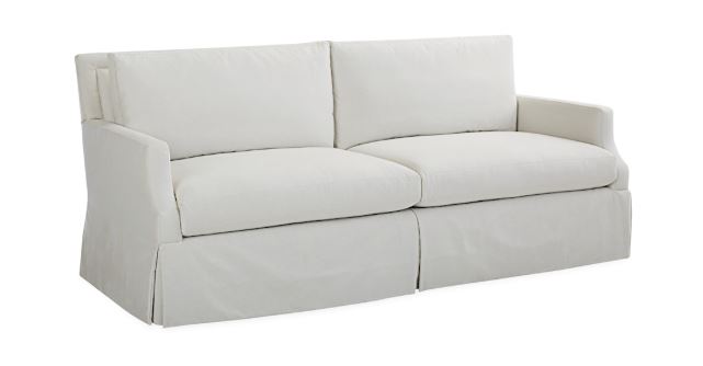 Custom 76" Sofa in Reid Silver - 7071-03 x Lee Industries