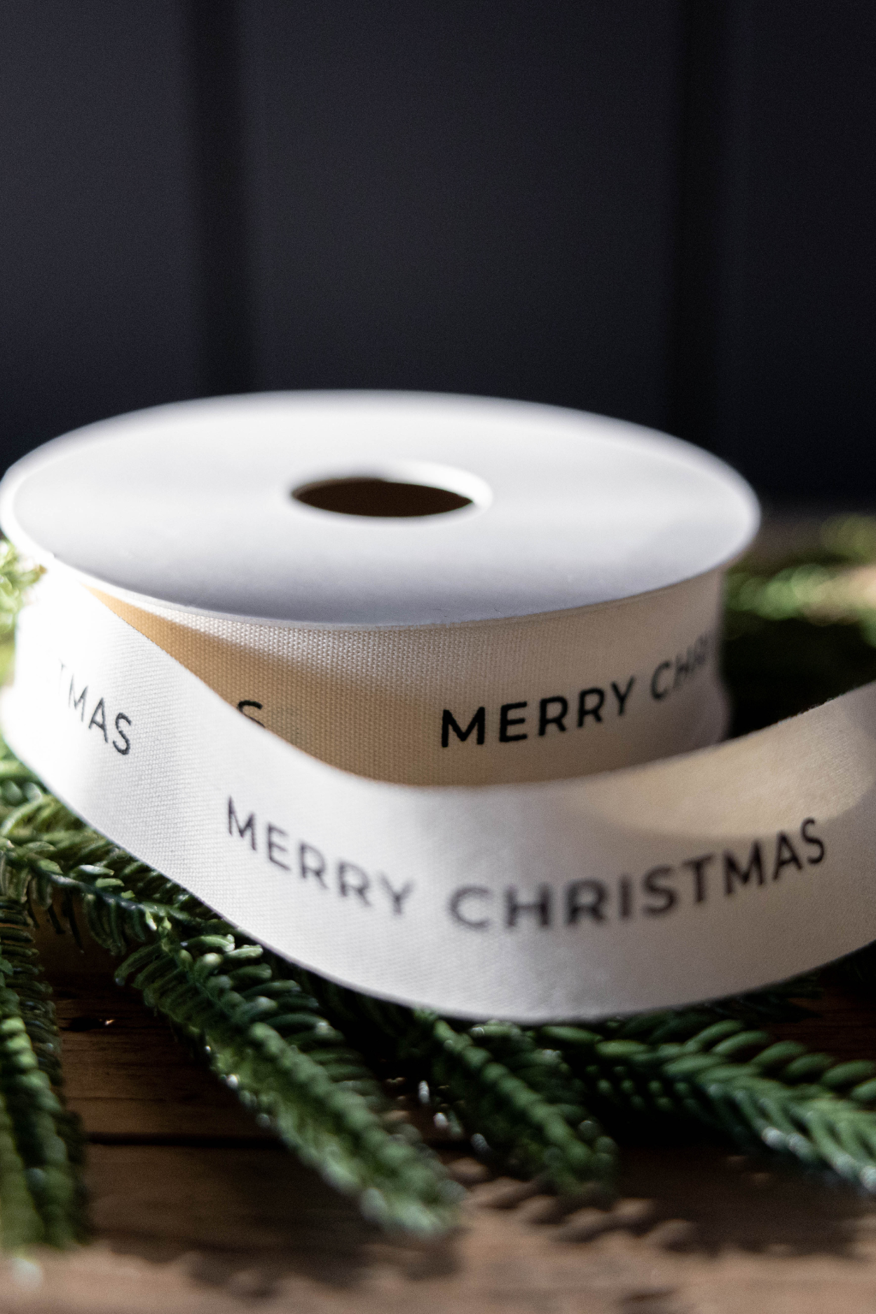 Ribbon Merry Christmas Holiday Decor