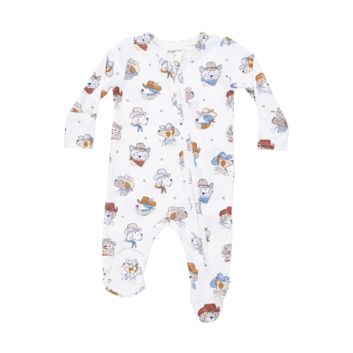 Cowdogs Zipper Footie