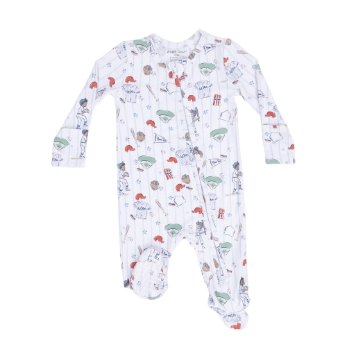 Home Run Baseball Zipper Footie