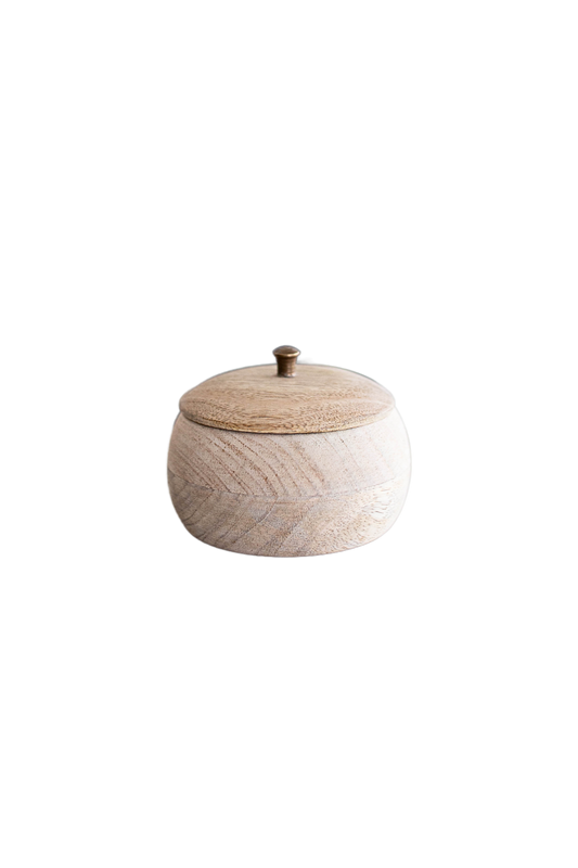 Handmade Mango Wood Jar