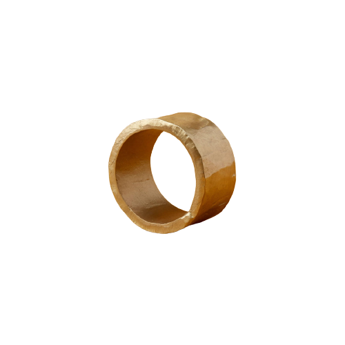 Forged Gold Napkin Ring, Set of 4