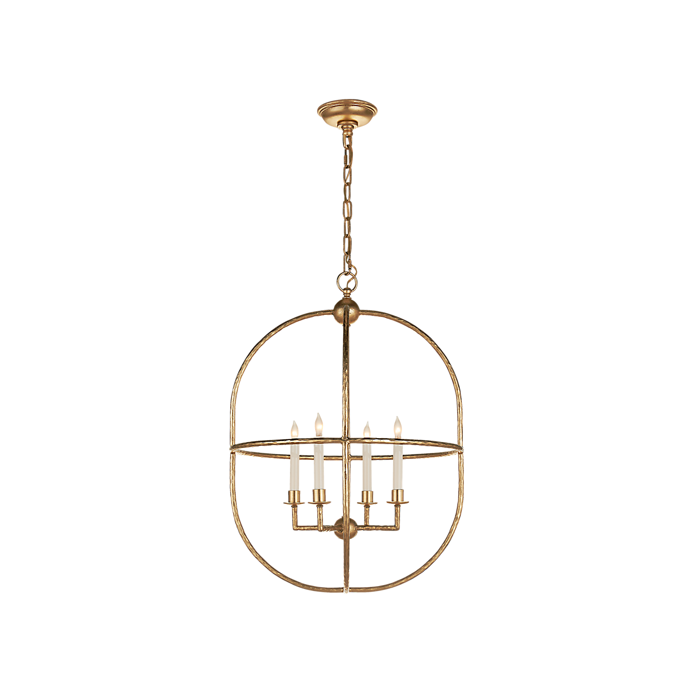 Desmond Open Oval Lantern, Gild