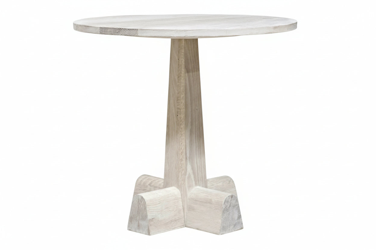 Camellia Round Side Table - Natural Oak