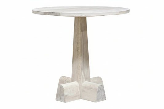 Camellia Round Side Table - Natural Oak