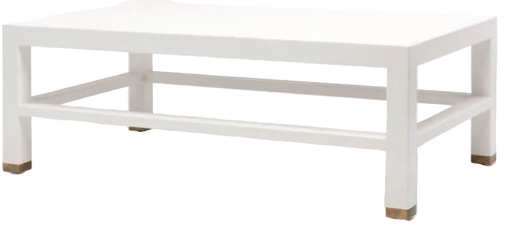 Jarin 48” Square Coffee Table, Belgian Linen