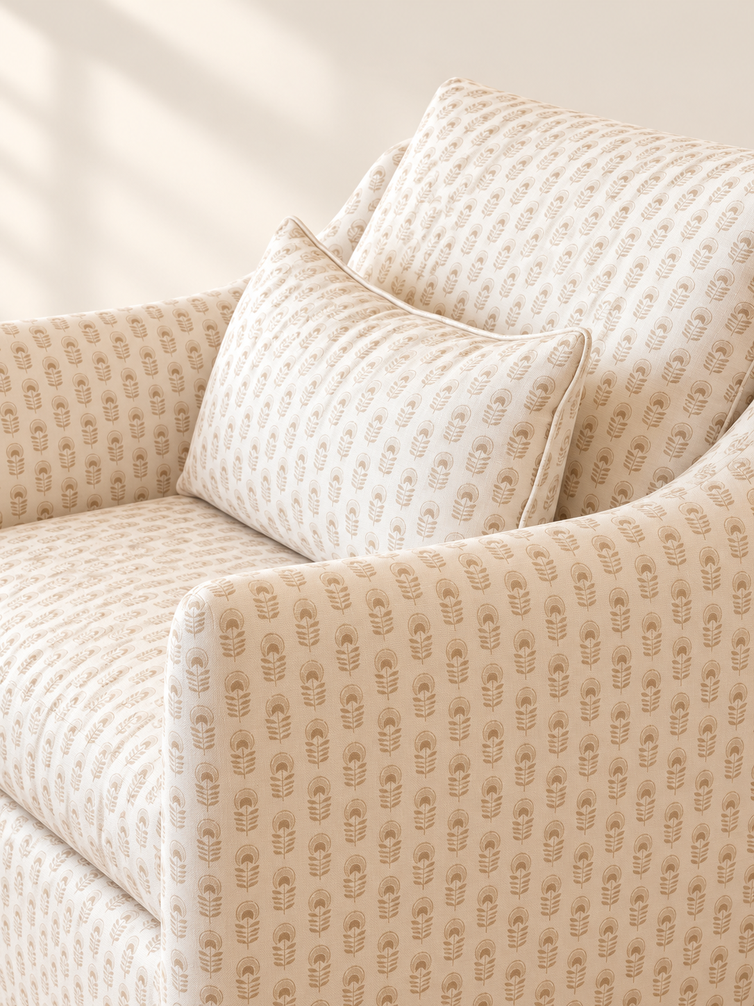 Ariana Natural Swivel Chair - 3309-01SW