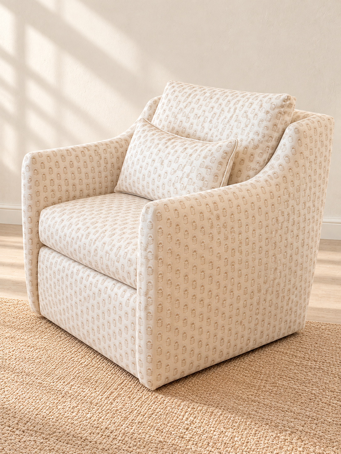 Ariana Natural Swivel Chair - 3309-01SW