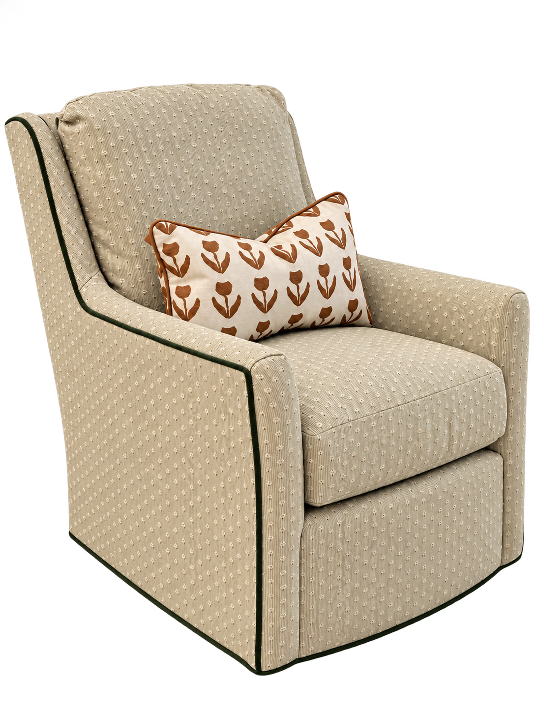 Prescott Swivel Chair in 541 Brumbalow Fern