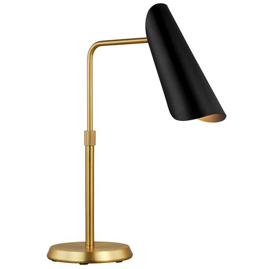 Tresa Table Lamp, Black + Brass