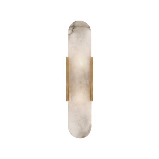 Melange Elongated Sconce, Polished Nickel