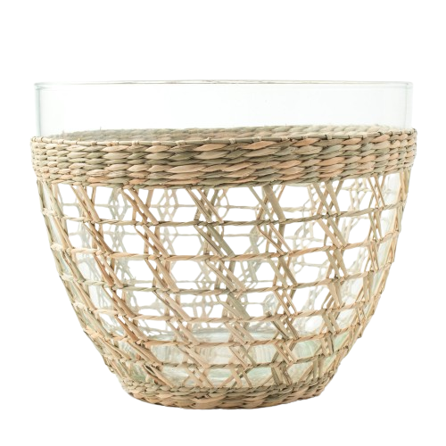 Seagrass Cage Salad Bowl, Large