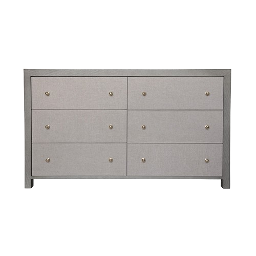 Lowery Grey 6 Drawer Dresser - Grey