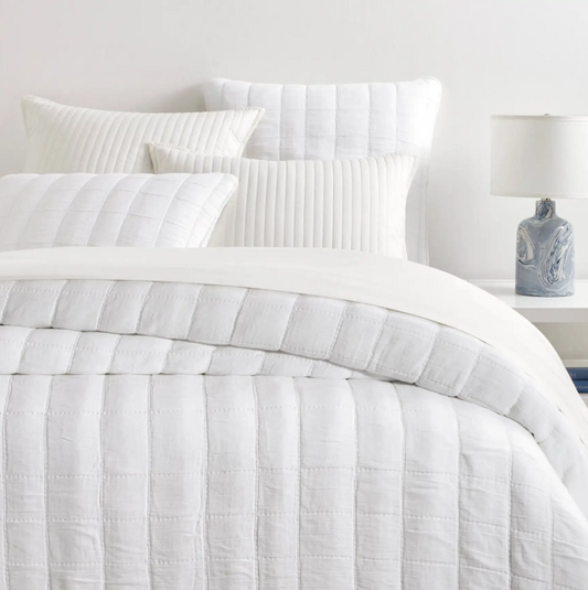 Monet Quilted Coverlet, White