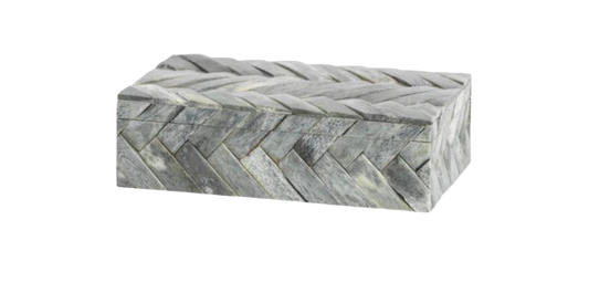 Mayfair Woven Bone Box - Small