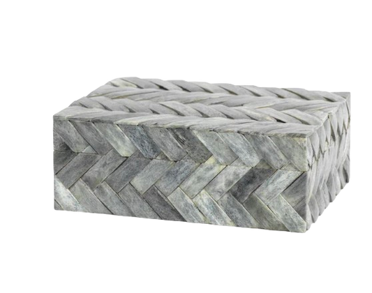 Mayfair Woven Bone Box - Medium