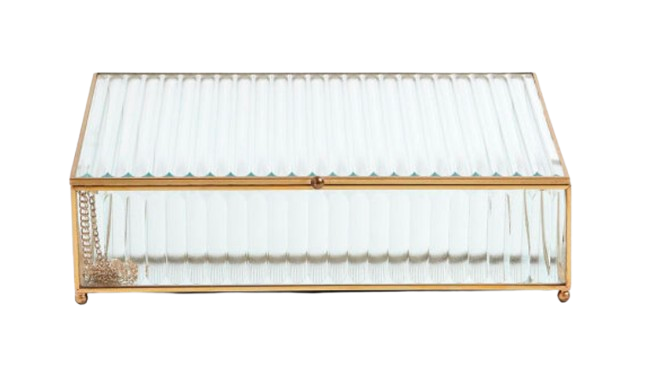 Hannah Reeded Glass Box