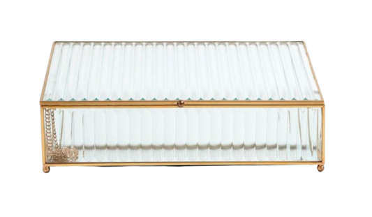 Hannah Reeded Glass Box