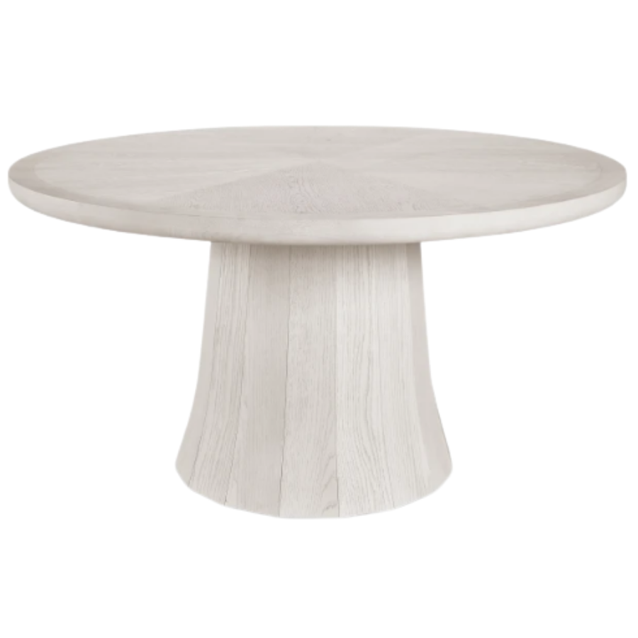 Marin 60" Bleached Oak Round Dining Table