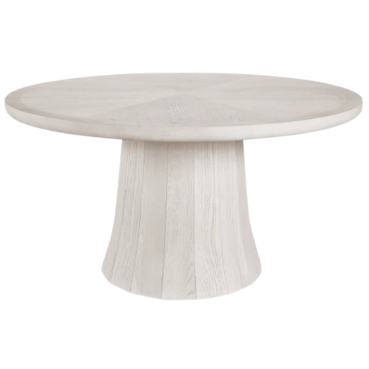 Marin 60" Bleached Oak Round Dining Table