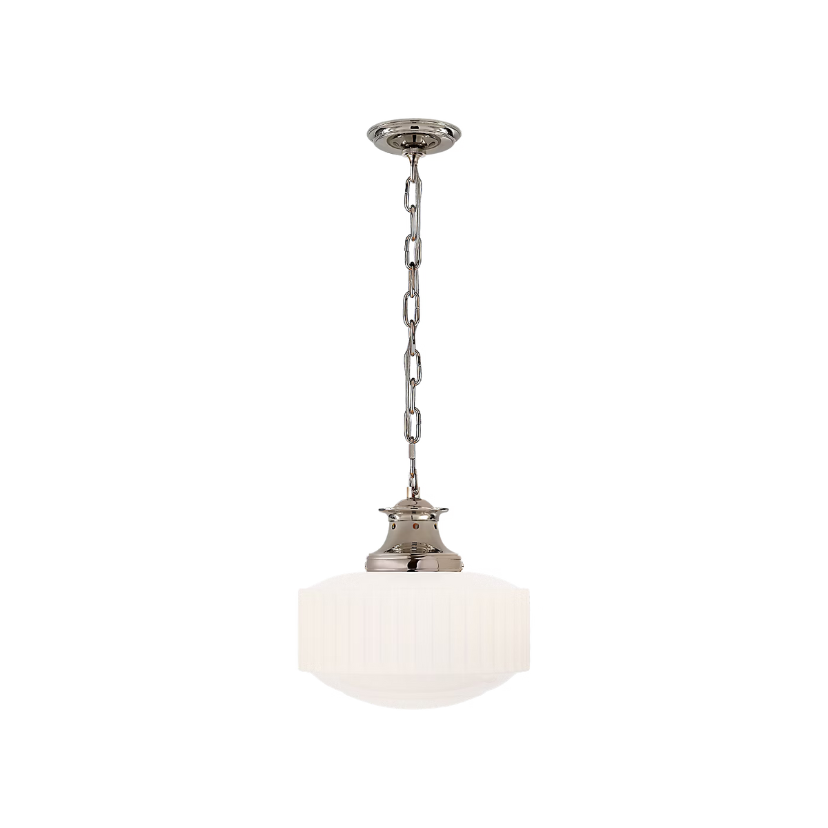Milton Road Pendant - Polish Nickel Frosted