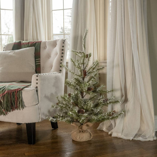 3' SNOWY PINE TREE