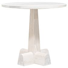 Camellia Round Side Table-Oak - 28"di X 26"H