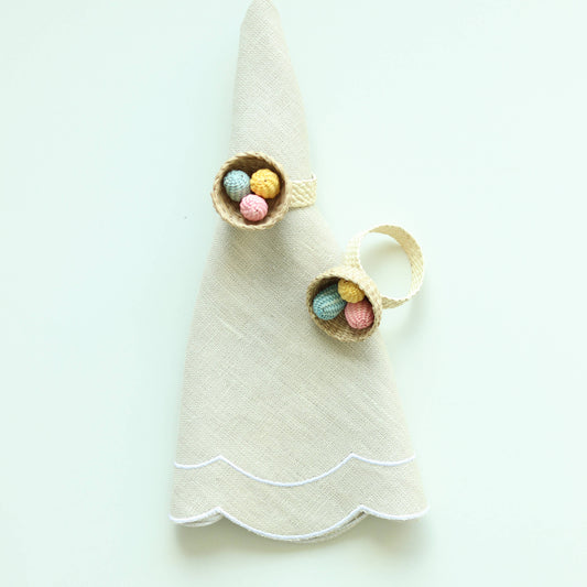 Easter basket Napkin Ring  x 2