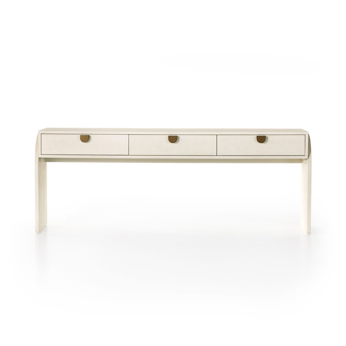 Cressida Console Table Ivory Painted Linen