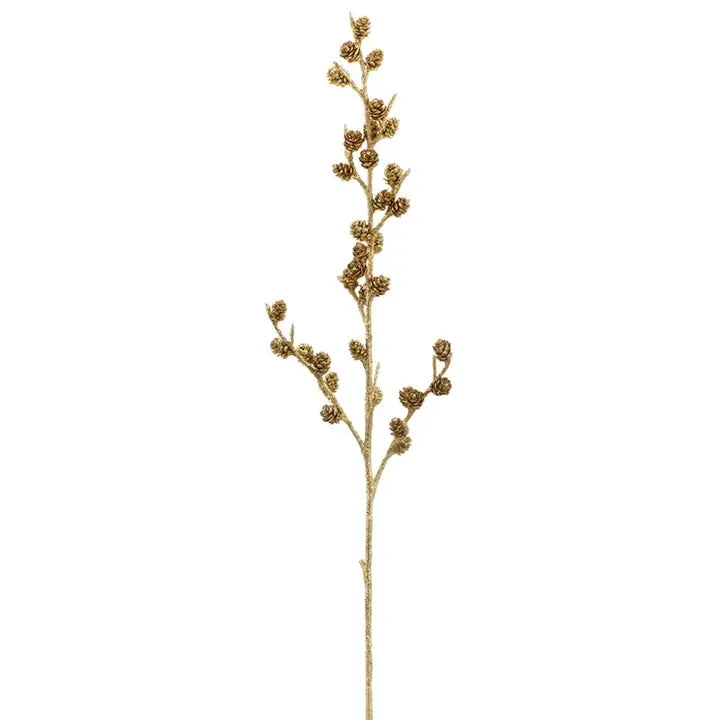 Vintage Glitter Pine Spray 30"