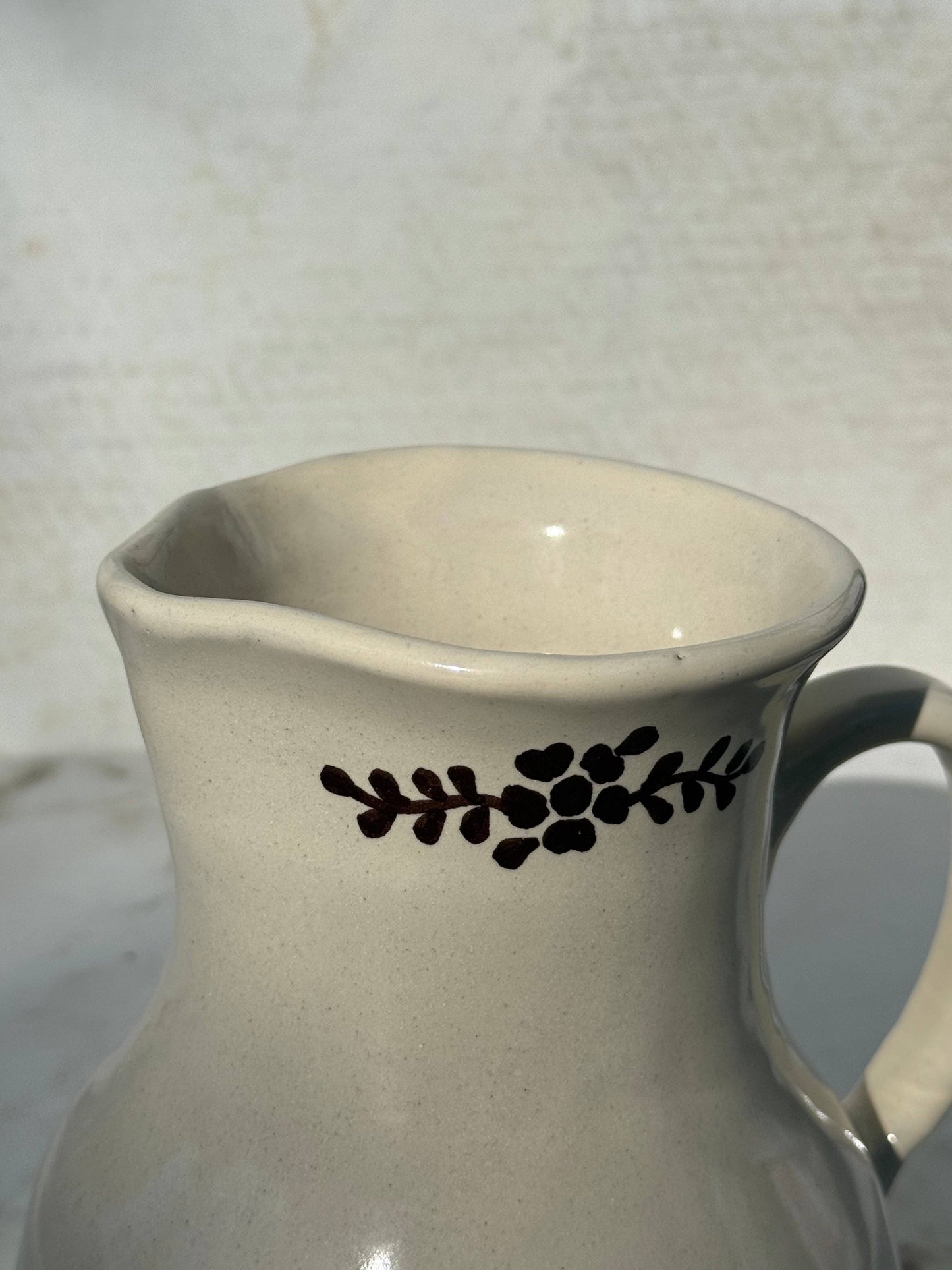 Hand-painted Margot Pitcher, Brown
