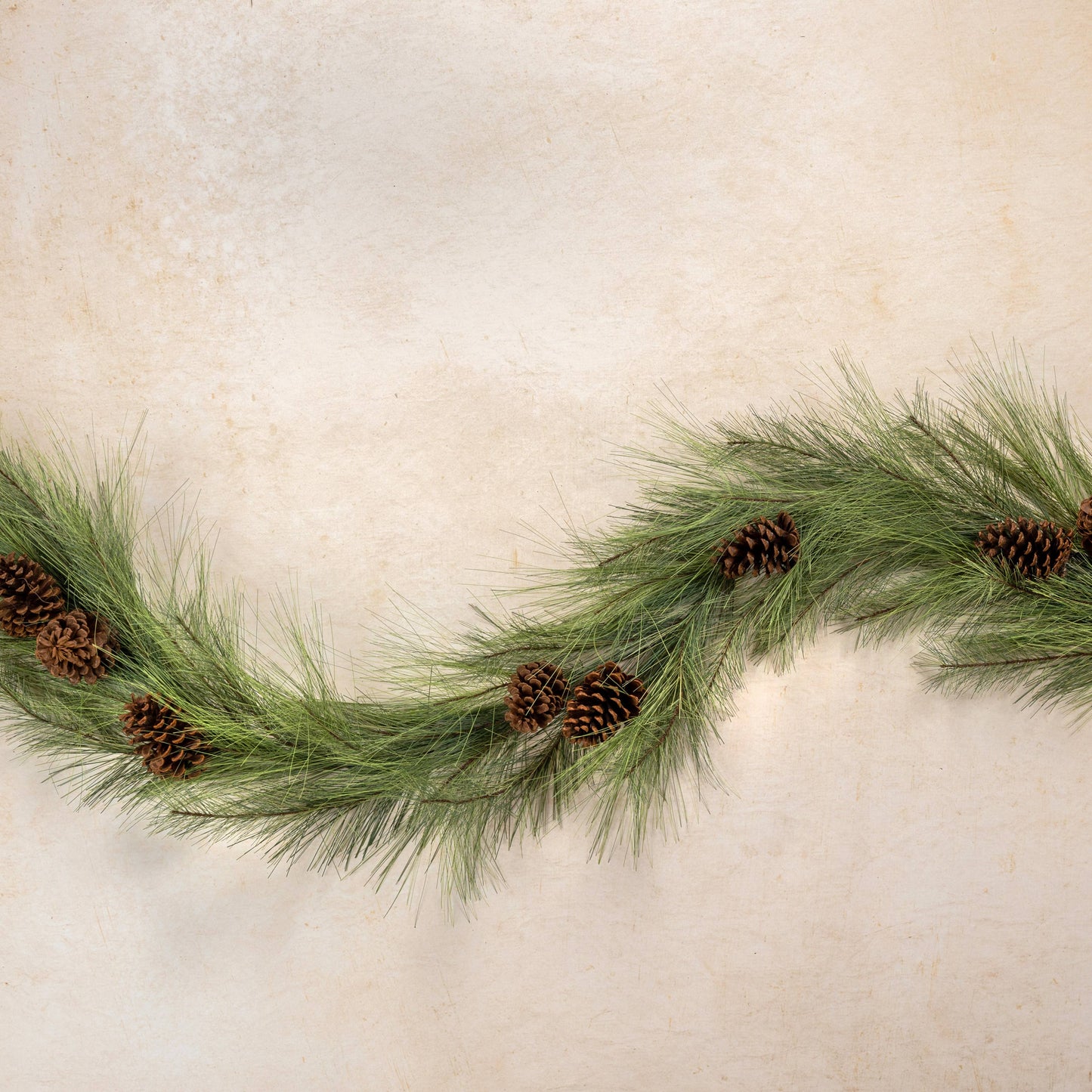 6' PINE GARLAND W/ PINECONES