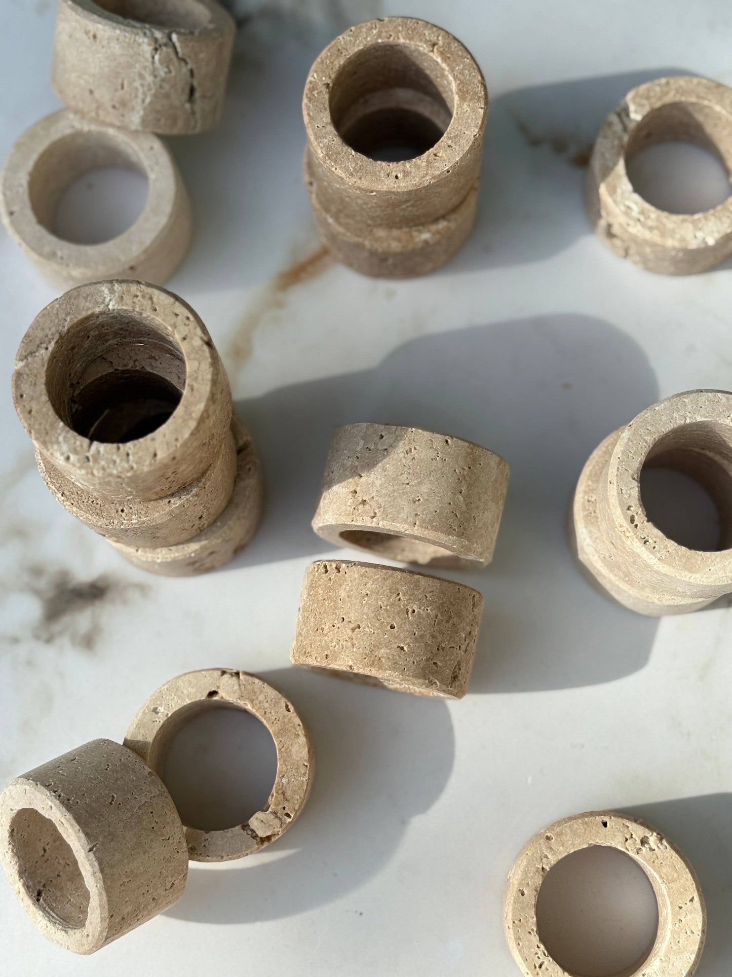 Travertine Napkin Ring