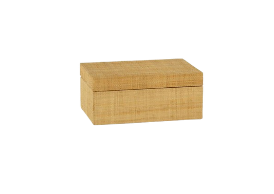 Bungalow Grasscloth Box, Medium