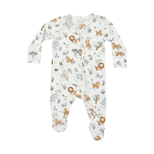 Delicate Safari 2 Way Zipper Footie