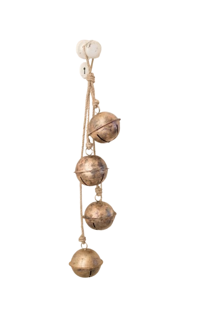 String of Brass Finish Bells