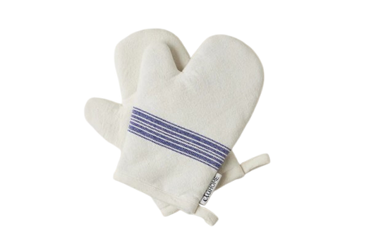 Oven Mitt, Vintage Blue Stripe, Set of 2