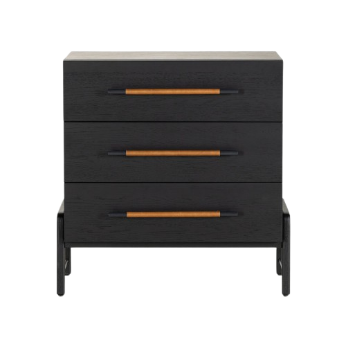 Rosedale 3 Drawer Dresser, Ebony Oak