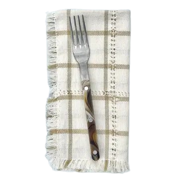 Stitch Cotton Napkin, Cream