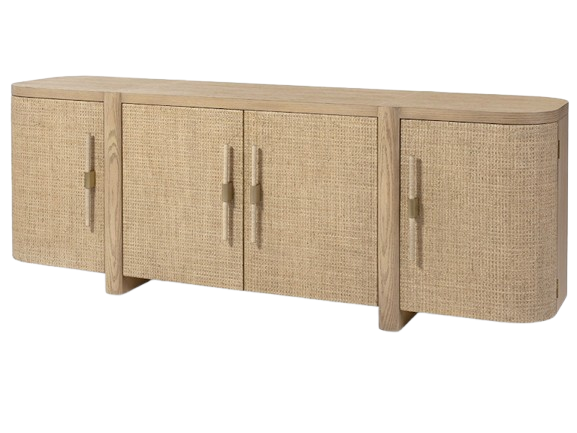Zoey 86” Natural Oak Sideboard
