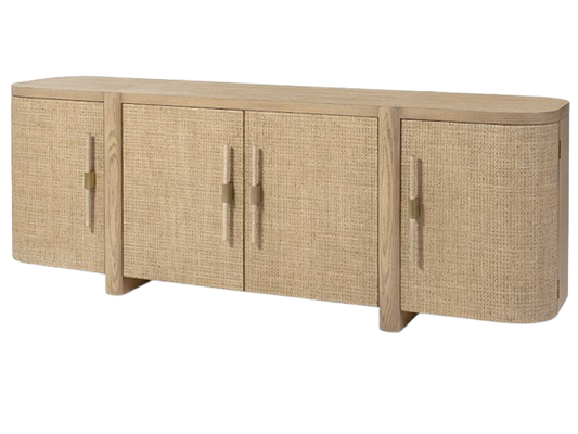 Zoey 86” Natural Oak Sideboard