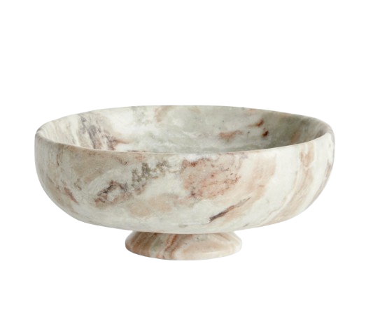 Josephine Footed Marble Bowl
