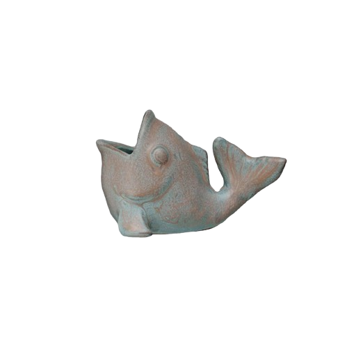 Stoneware Fish Shaped Toothpick Holder (Each One Will Vary)