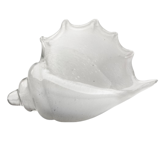 Triton Shell White Glass