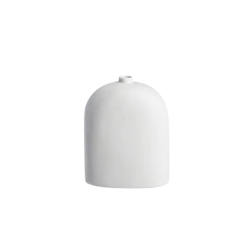 Lily All-White Ceramic Vase - Medium