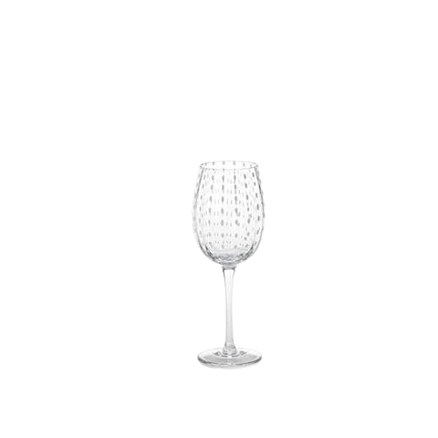 White Dots Wine Glass