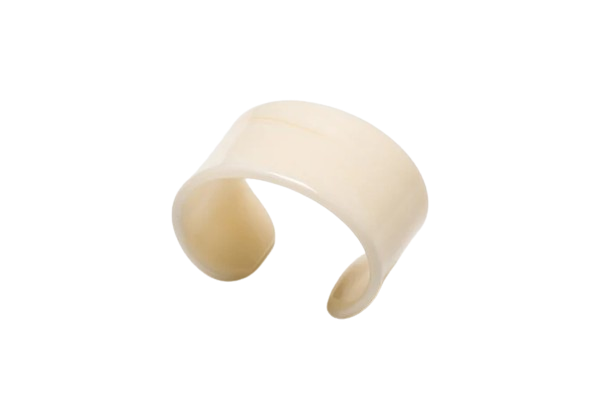 Ivory Acrylic Napkin Ring